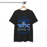 2025 NL West Champs Los Angeles Dodgers Tee Shirt - Unisex Heavy Cotton Casual Fit